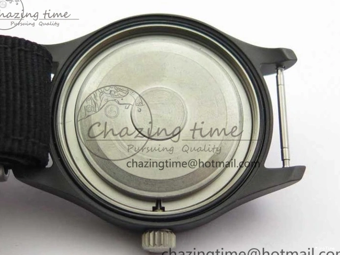 MIROTIME 0223 Pilot IW326901 Real Ceramic MK 1:1 Best Edition Black Dial On Nylon Strap MIYOTA FastDry 7126